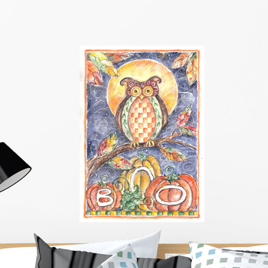 Boo Owl Wall Decal