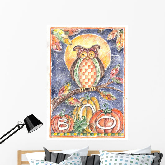 Boo Owl Wall Decal