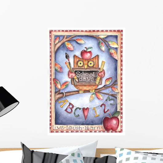 Owl Live Laugh Learn Wall Decal