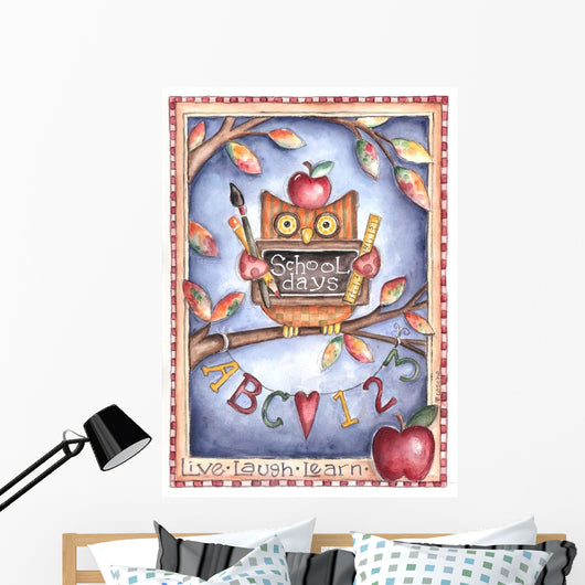 Owl Live Laugh Learn Wall Decal