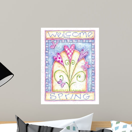 Welcome Spring Wall Decal