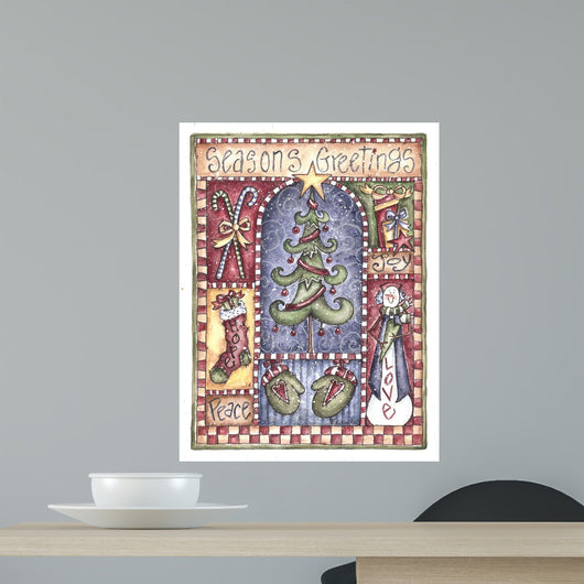 Seasons Greetings Wall Decal
