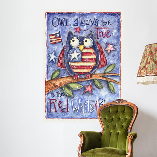 Owl Always Be True Wall Decal