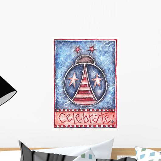 Celebrate Patriotic Ladybug Wall Decal