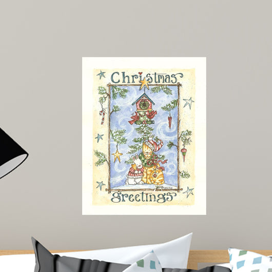 Christmas Greetings Wall Decal
