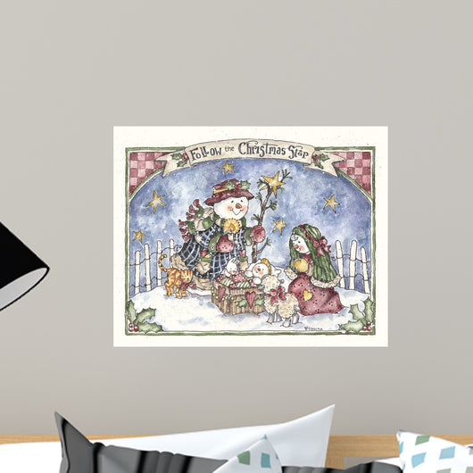 Follow Christmas Star Wall Decal