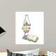 School Lamp Book Wall Decal