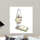 School Lamp Book Wall Decal