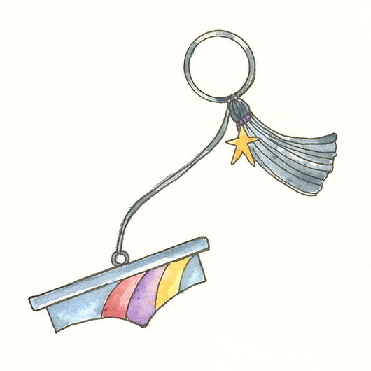 Graduate Keychain Wall Decal