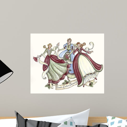Eleven Ladies Dancing Wall Decal