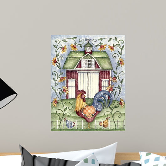Rooster Rasche Barn 300 Wall Decal