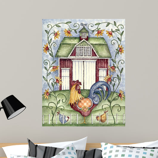 Rooster Rasche Barn 300 Wall Decal