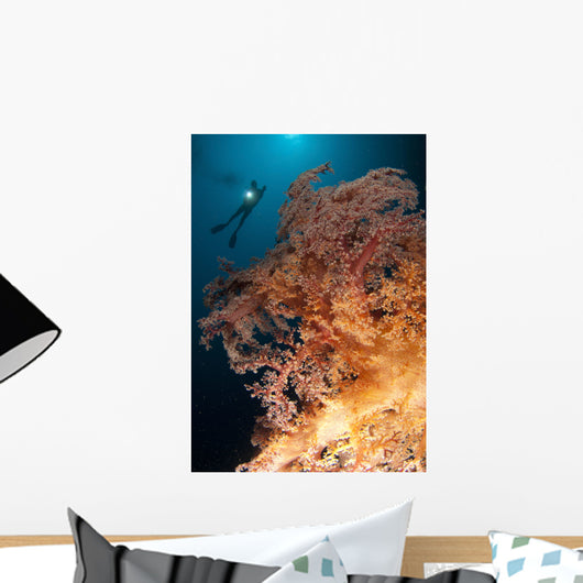 Close-up Soft Tree Coral Wall Decal Design 2