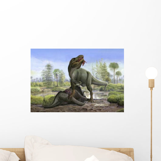 Tyrannosaurus Rex Eats Carrion Wall Decal