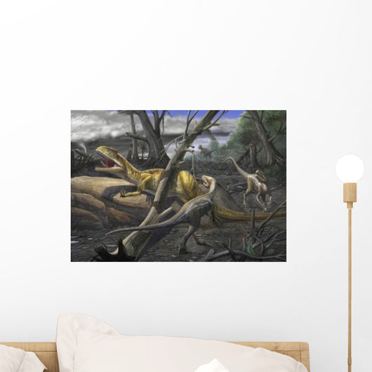 Neovenator Salerii Is Approached Wall Decal