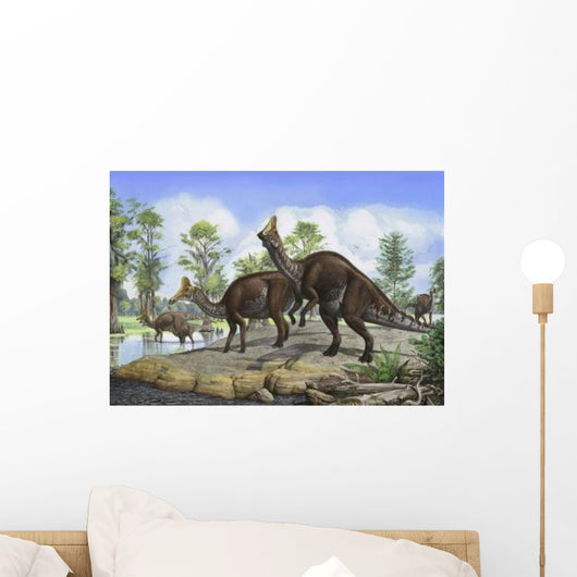 Amurosaurus Riabinini Dinosaurs Grazing Wall Decal
