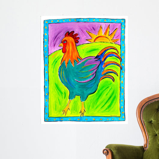 Rooster Wall Decal Design 2