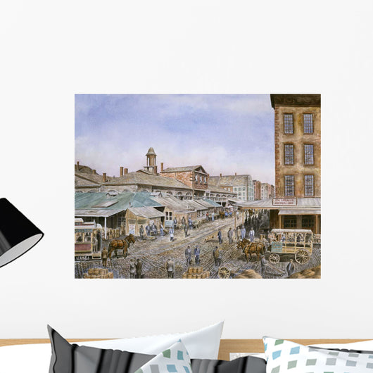Fulton Market Ny Ca Wall Decal