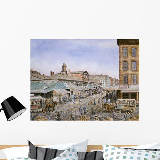 Fulton Market Ny Ca Wall Decal