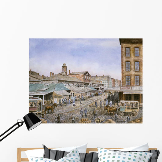 Fulton Market Ny Ca Wall Decal