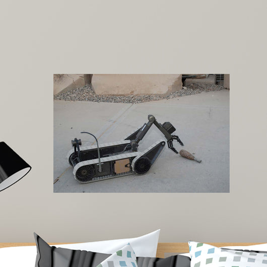 Packbot Robot Picks up Wall Decal