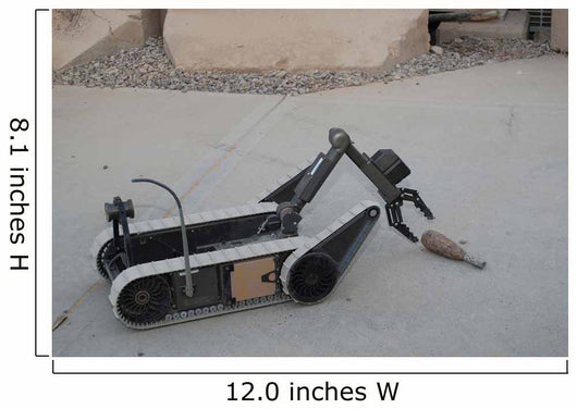 Packbot Robot Picks up Wall Decal