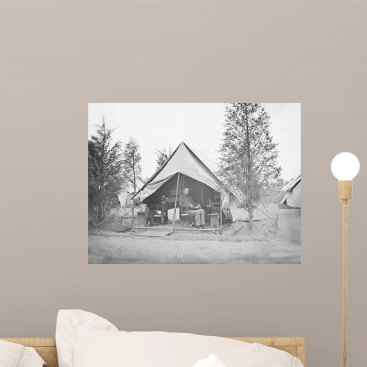 Officer Tent during American Wall Decal