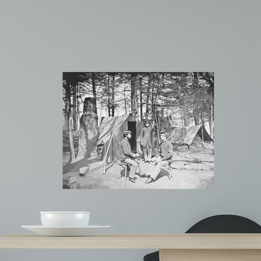 Camp Scene during American Wall Decal Design 1