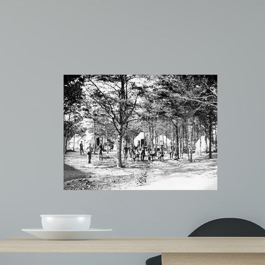 Military Camp Set up Wall Decal