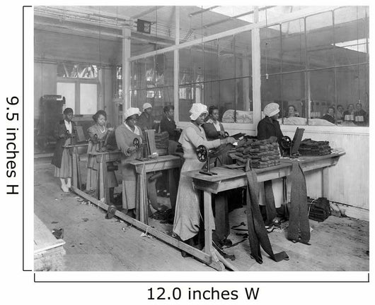 African-American Women Manufacturing Spiral Wall Decal