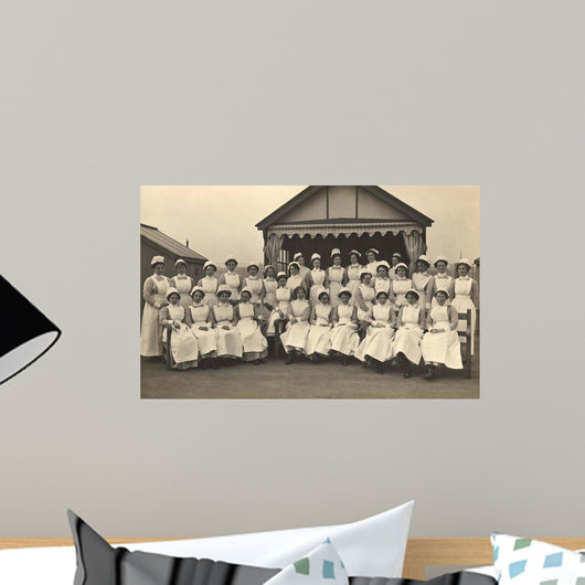 Group Portrait Nurses King Wall Decal Design 2