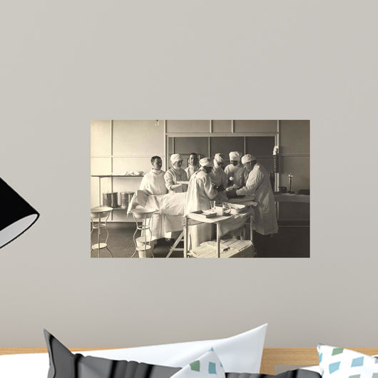 Surgeons and Nurses Tending Wall Decal