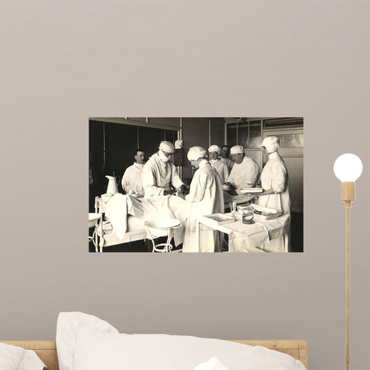 Doctors Operating Patient King Wall Decal
