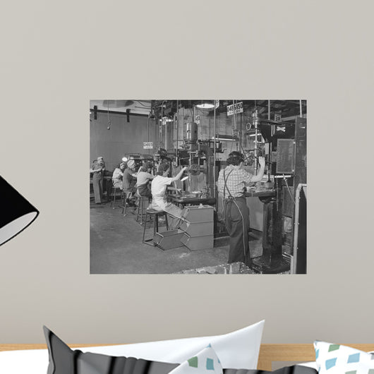 Women Drill Press Operators Wall Decal