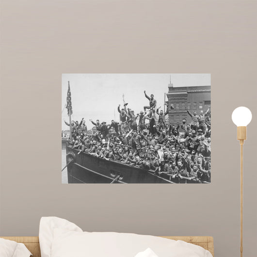 Embarked for France Western Wall Decal