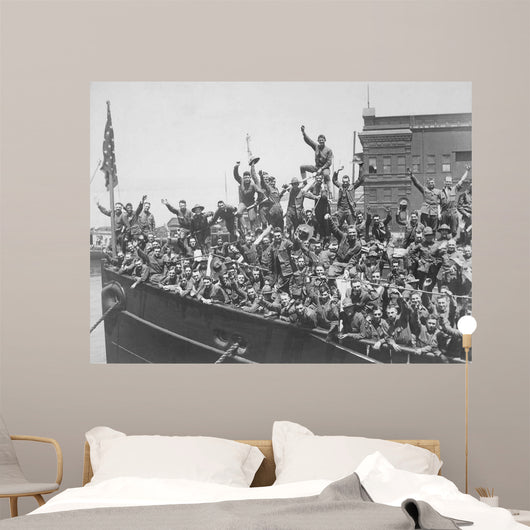 Embarked for France Western Wall Decal