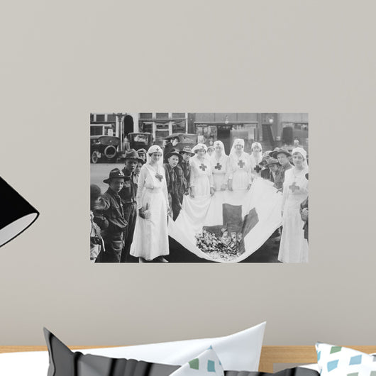 American Red Cross Workers Wall Decal