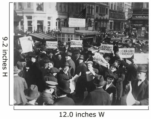 Crowd Times Square Holding Wall Decal