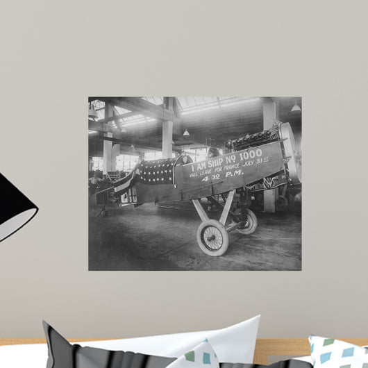 One Thousandth Airplane Manufactured Wall Decal
