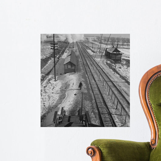Conductor Walks to Passenger Wall Decal