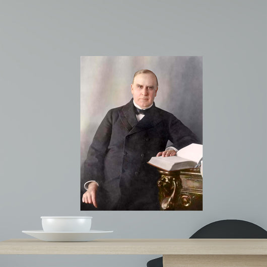President William McKinley Seated Wall Decal Design 1