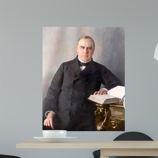 President William McKinley Seated Wall Decal Design 1