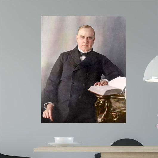 President William McKinley Seated Wall Decal Design 1