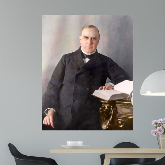 President William McKinley Seated Wall Decal Design 1