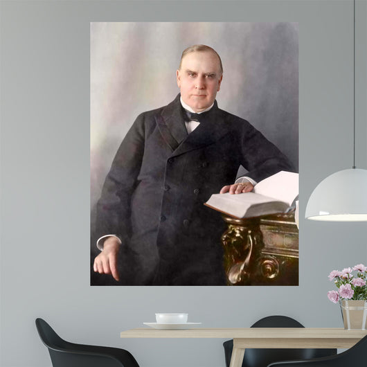 President William McKinley Seated Wall Decal Design 1