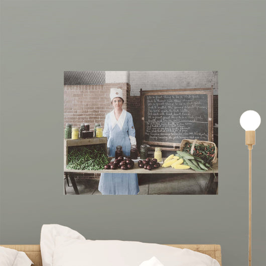 Woman Wearing Official Badge Wall Decal