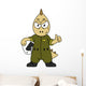 Illustration Allosaurus Jet Pilot Wall Decal