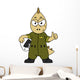 Illustration Allosaurus Jet Pilot Wall Decal