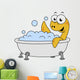 Illustration Bathing Loch Ness Wall Decal