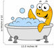 Illustration Bathing Loch Ness Wall Decal